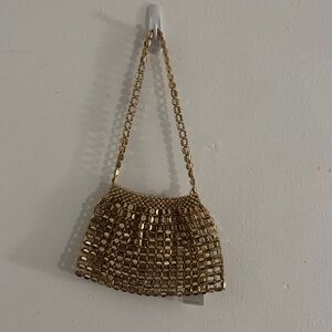 Elegant Gold Beaded Bag